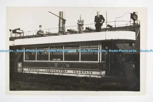 Straßenbahnen C028236. Straßenbahnen der Reading Corporation. Nr. 36. W. A. Camwell. Altes Foto