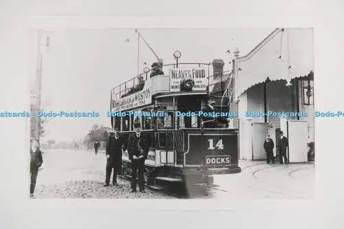 Straßenbahn C028283. Docks. Nr. 14. J. H. Pain. Altes Foto