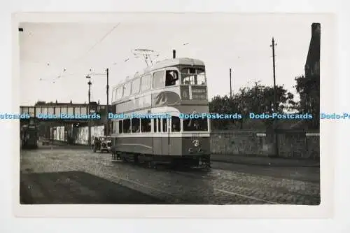 Straßenbahnen C028287. Nr. 1395. Glasgow Corp. Tramways. R. Wiseman. 1954. Altes Foto
