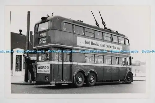 C028448 Trolleybus. Tottenham Spurs Ground. Nr. 627. Altes Foto