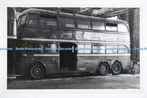 C028451 Trolleybus. Privat. 61. London Transport. Altes Foto