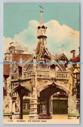 R780513 Salisbury. Das Geflügelkreuz. Photochrom. Tunbridge Wells. Kent