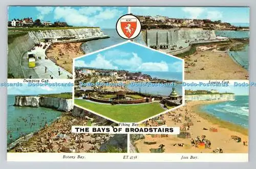 R780519 Die Buchten von Broadstairs. Dumpton Gap. Elgate Postkarten. Multi View