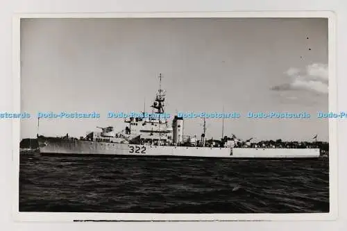 C028556 HMCS LAUZON K671 322. Altes Foto