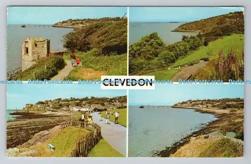 R780542 Clevedon. Ladye Bay. Von Green Beach. 1970. Multi View