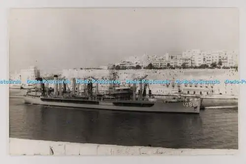 C028568 USS Pawcatuck AO108. Antonius und Joseph Pavia. Valletta. Malta. Altes Foto