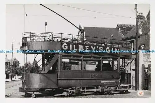 Straßenbahn C029027. Portswood. Southampton. Gilbeys Gin. 4. J. H. Pain. Altes Foto