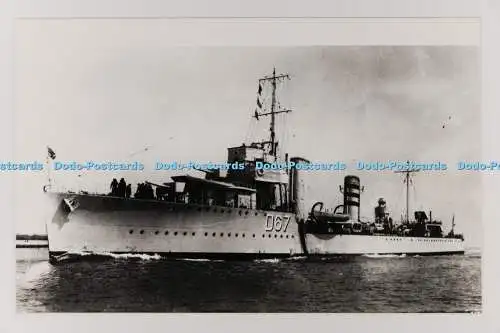 C028658 HMS Wishart D67. Echte Fotos. Broadstairs. Kent. Altes Foto