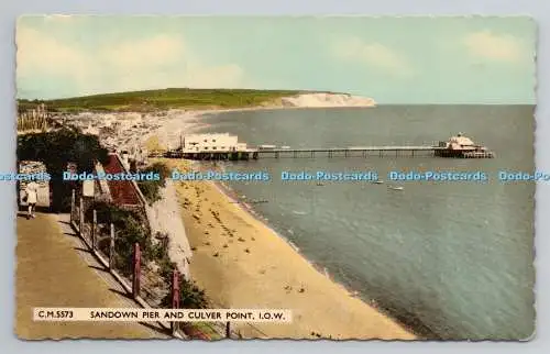 R780676 I.O.W. Sandown Pier und Culver Point. Donner und Clayden. Bournemouth