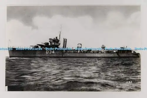 C028766 HMS Velox D34. Echtfoto. Broadstairs. Kent. Altes Foto