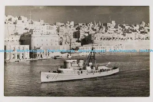 C028783 USS Kiowa AT72. Antonius und Joseph Pavia. Valletta. Malta. Altes Foto
