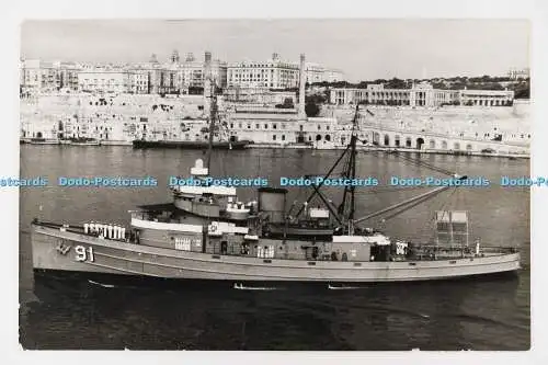 C028784 USS Seneca AT91. Antonius und Joseph Pavia. Valletta. Malta. Altes Foto