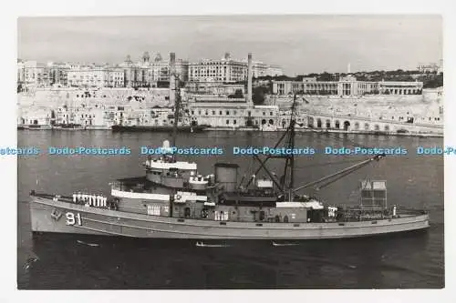 C028785 USS Seneca AT91. Antonius und Joseph Pavia. Valletta. Malta. Altes Foto
