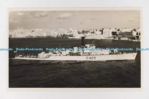 C028790 HMS Loch Fyne K429. Antonius und Joseph Pavia. Valletta. Malta. Altes Foto