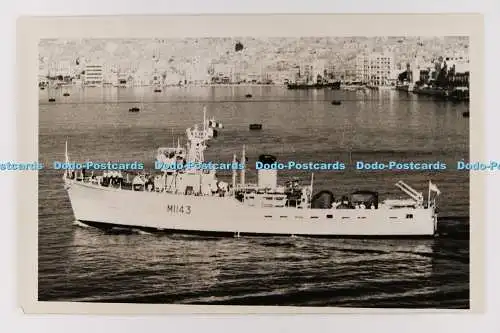 C028802 HMS Hexton M1143. Antonius und Joseph Pavia. Valletta. Malta. Altes Foto