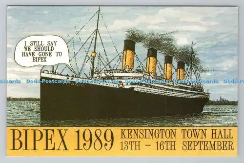 R780797 Bipex. Rathaus von Kensington. Titanic. British International Postcard Exh