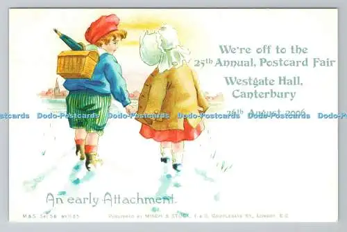 R780800 Canterbury. Westgate Hall. Ein früher Aufsatz. Zwei Kinder. Misch und