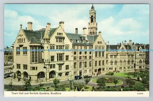 R780820 Bradford. Rathaus und Norfolk Gardens. E. T. W. Dennis. Scarborough. L