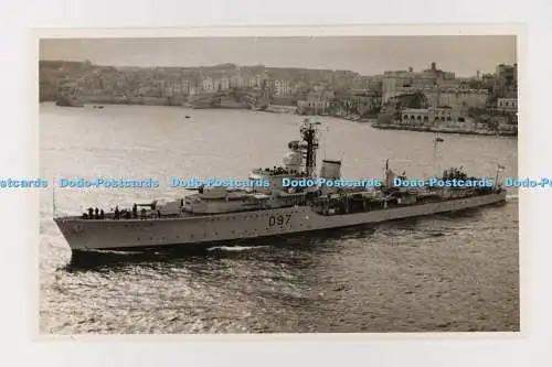 C028838 HMS Corunna D97. Antonius und Joseph Pavia. Valletta. Malta. Altes Foto