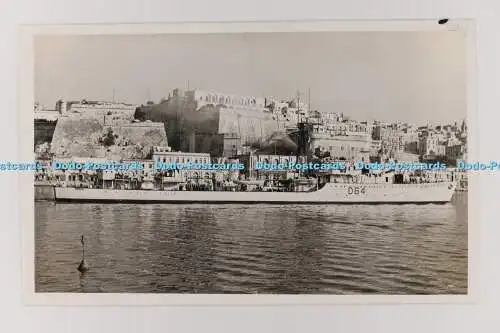 C028848 HMS Scorpion D64. Antonius und Joseph Pavia. Valletta. Malta. Altes Foto