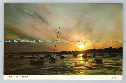 R780885 Sonnenuntergang in Mudeford. E. T. W. Dennis. Scarborough