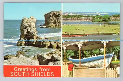 R780913 Grüße aus South Fields. Rettungsboot Tyne. E. T. W. Dennis. Scarborough