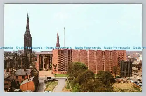 R780914 Kathedrale von Coventry. Jarrold. Norwich. England. P. W. und L. Thompson. RP