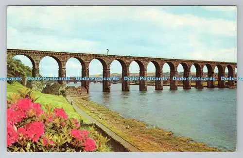 R780915 Berwick Upon Tweed. Die königliche Grenzbrücke. Fotopräzision. Farbmast