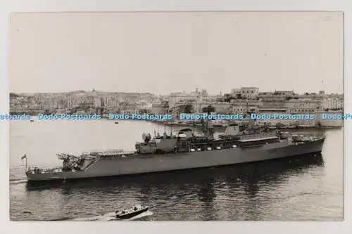 C028930 HMS London D16. Antonius und Joseph Pavia. Valletta. Malta. Altes Foto
