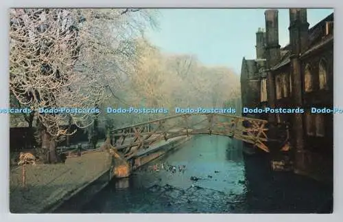 R780924 Cambridge. Die Holzbrücke des Queen College. A. T. Narborough