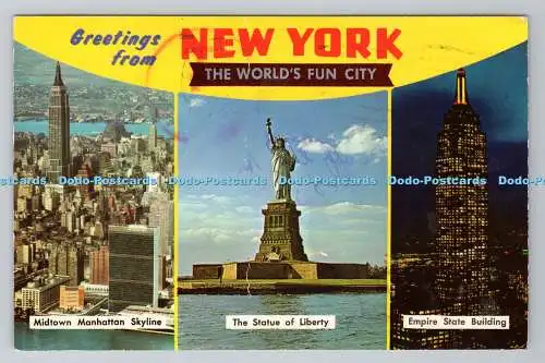 R780926 Grüße aus New York. The World Fun City. Die Freiheitsstatue. Nest