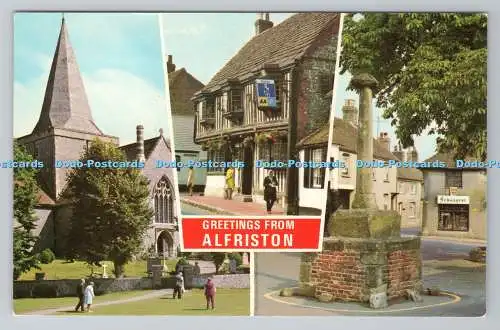 R780927 Grüße von Alfriston. High Street. E. T. W. Dennis. Scarborough. Mul