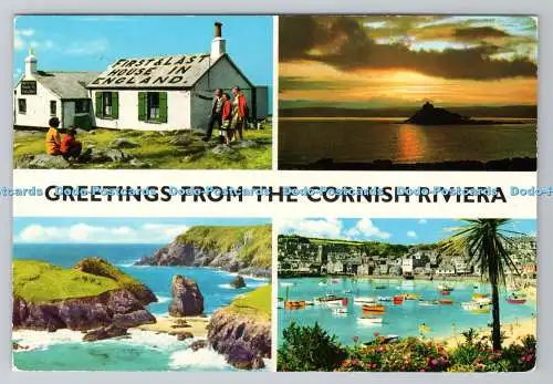 R780988 Grüße aus der Cornish Riviera. John Hinde. 1974. Multi View