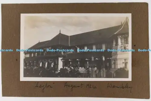 C029011 Ceylon Gebäude. Wembley. 1924. Postkarte