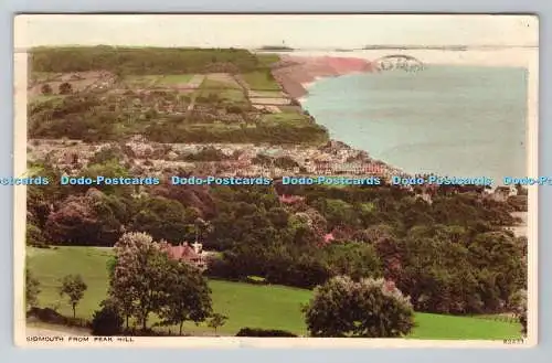 R781002 Sidmouth vom Peak Hill. Photochrom. Royal Tunbridge Wells. 1943