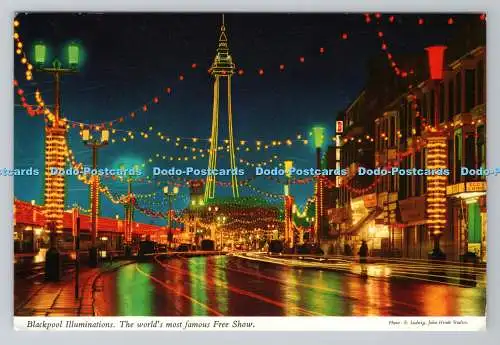 R781008 Blackpool Illuminations. Die berühmteste kostenlose Show der Welt. John Hinde. E.