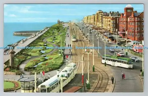 R781010 Blackpool. Gynn Gardens. Nordpromenade. John Hinde
