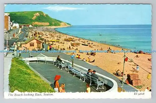 R781016 Seaton. Der Strand mit Blick nach Osten. Valentine