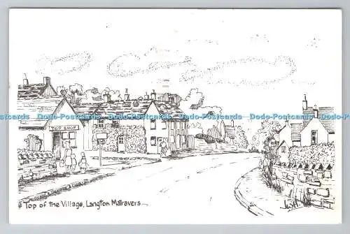 R781065 Langton Matravers. Top of the Village. Top Shop. Warren Hitchins. 1987