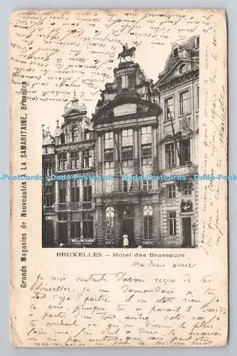 R781208 Bruxelles. Hotel des Brasseurs. Grands Magasins de Nouveautes A. La Sama