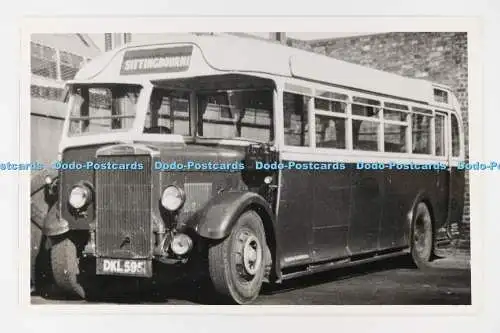 C029242 Bus. Sittingbourne. DKL595. Altes Foto