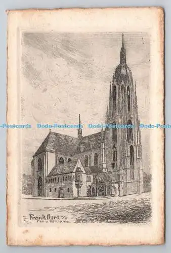 R781224 Frankfurt a.M. Dom von Norden Gesehen. M. Jacobs. B. Liebig
