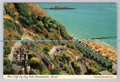 R781242 Bournemouth. Devon. West Cliff Zig Zag Path. John Hinde. Donner und Cla