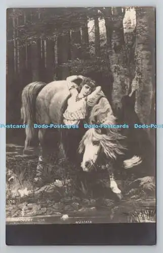 R781247 Marchen. Frau und Pferd. F. Wichert