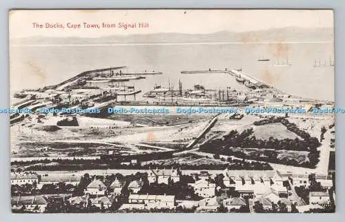 R781293 Kapstadt. Von Signal Hill. Die Docks. H. W. Flatt. Serie Kunst. G.
