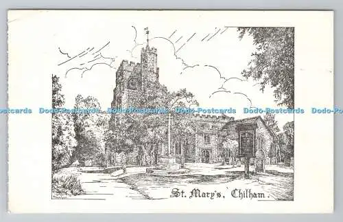 R781357 Chilham. St. Maria. Schlossgalerien. PM. Canterbury. Kent. 1971