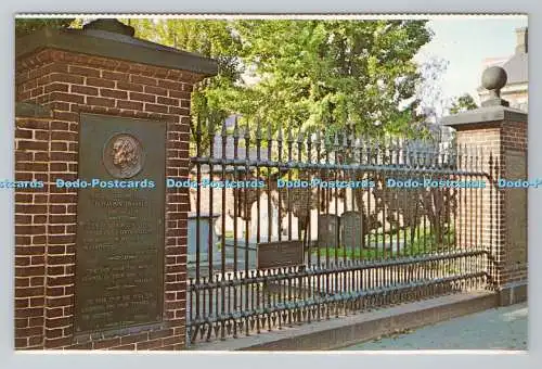 R781411 Philadelphia. Pa. Benjamin Franklin Grave. In Christ Church Begräbnis Groun