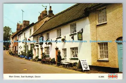 R781446 East Budleigh. Devon. Hauptstraße. E. T. W. Dennis. Scarborough. PM. Exe