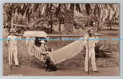 R781496 Hängematte. Hund. Postkarte