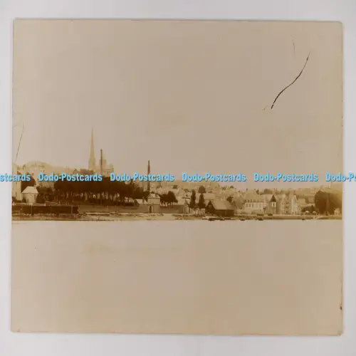 C027012 Unbekannter Ort Ansicht zur Stadt Postkarte L T K